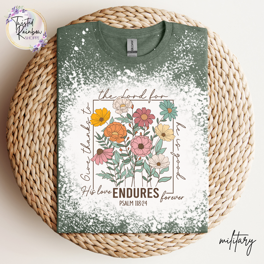 Give Thanks To The Lord - His Love Endures Forever